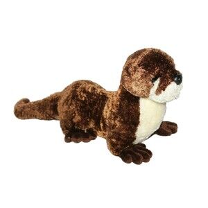 Aurora World Plush Flopsie RIVER OTTER 14" Brown White Cute Stuffed Animal Toy
